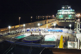 At Night alongside at Teneriffe